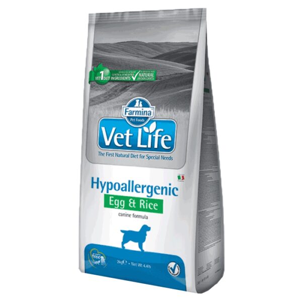 Veterinarske dijete za pse: Vet Life Hypoallergenic Egg & Rice